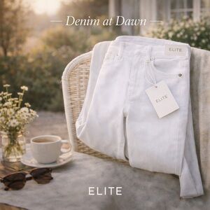 Size Small • Elite White Skinny Jeans – Stretch Slim Fit